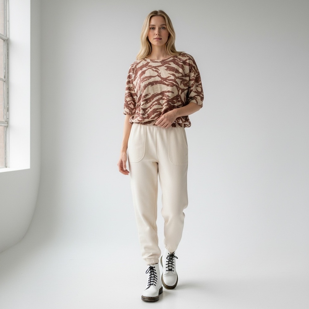 Mododoc Cropped Short Sleeve Top